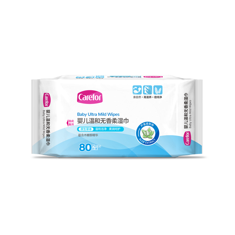 Carefor嬰兒溫和無(wú)香柔溼巾